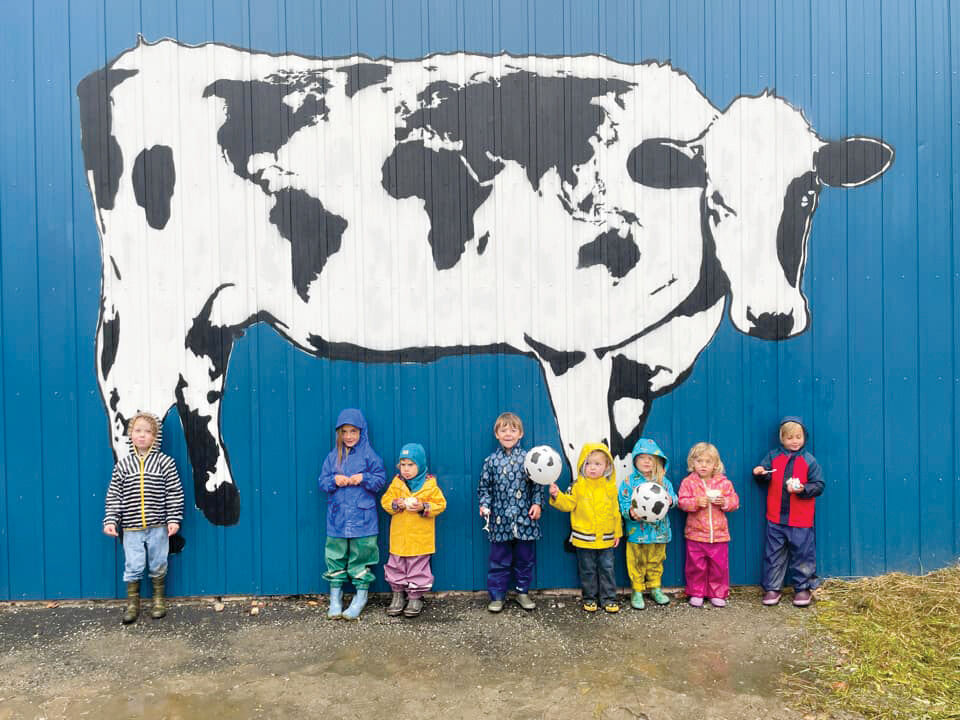 World Cow mural